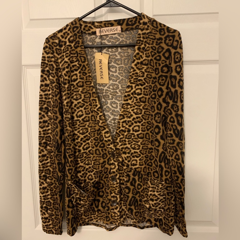 Reverse Animal Print Women's Blazer